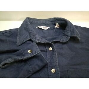 Wear Guard Womens‎ Long Sleeve Button Up Blue Large Shirt